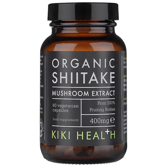 KIKI Health Organic Shiitake Mushroom Extract 60 Capsules