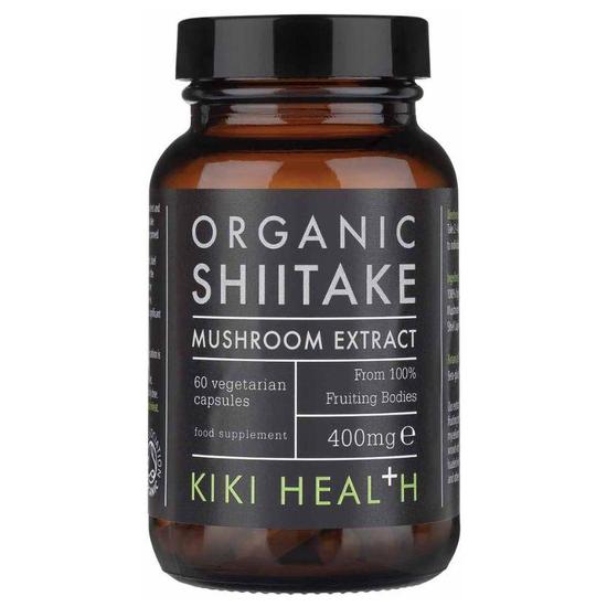 KIKI Health Organic Shiitake Mushroom Extract Vegicaps 60