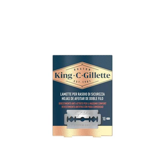 King C Gillette Double Edge Safety Razor Blades x10