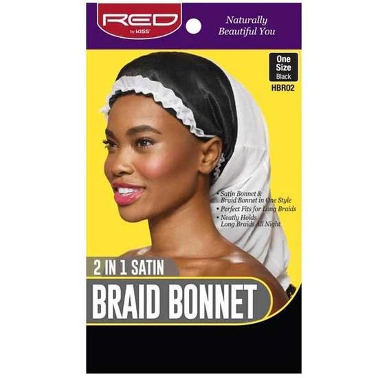 Kiss 2-in-1 Satin Braid Bonnet