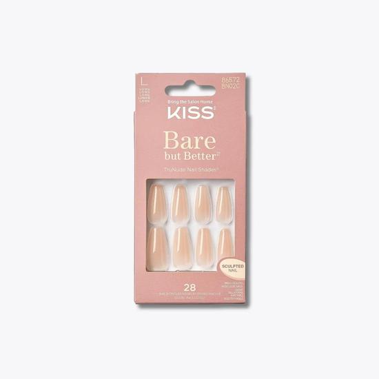 Kiss Bare-But-Better Acrylic Gel Nails Nude Drama