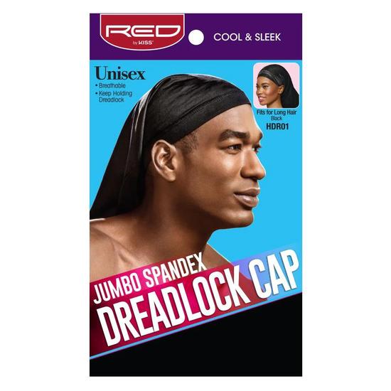 Kiss Jumbo Spandex Dreadlock Cap Black