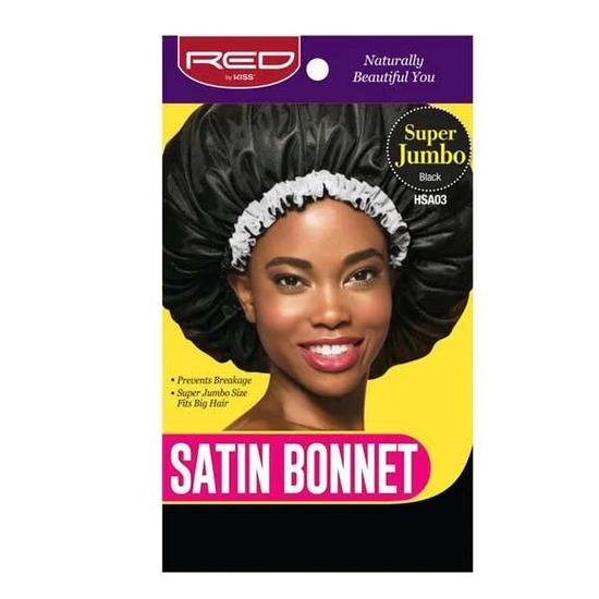 Kiss Satin Bonnet Black HSA03