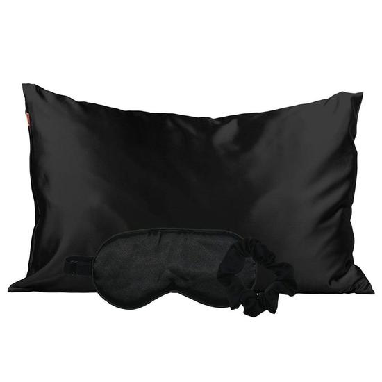 Kitsch Satin Sleep Set Black