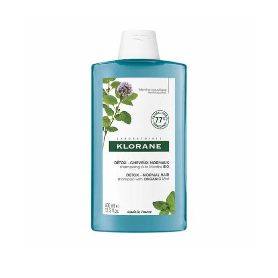 Klorane Anti-Pollution Detox Shampoo With Aquatic Mint 400ml