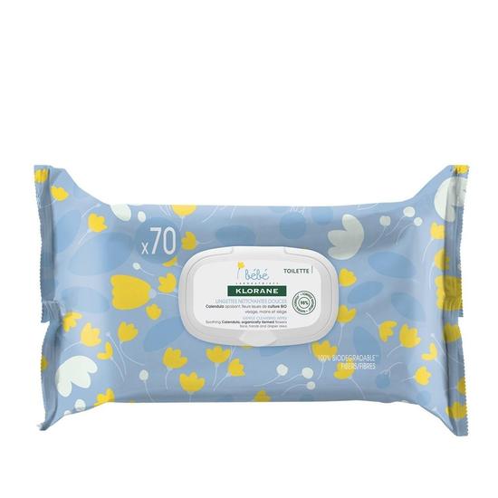 Klorane Baby Gentle Cleansing Wipes x70