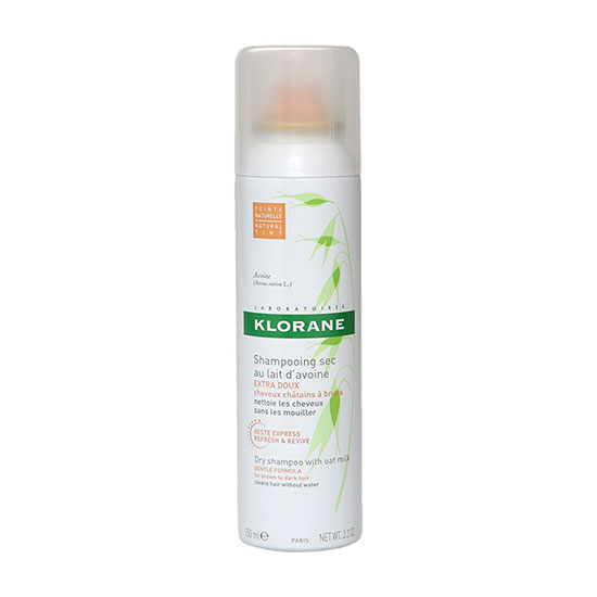 Klorane Oat Milk Dry Shampoo Spray For Brown To Dark Hair