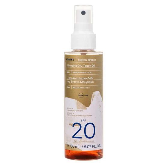 Korres Aegean Bronze Bronzing Dry Touch Oil SPF 20