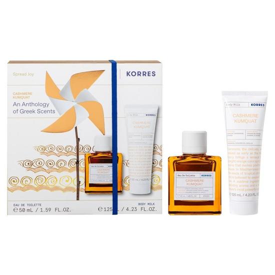 Korres Cashmere Kumquat Eau De Toilette & Body Milk Set