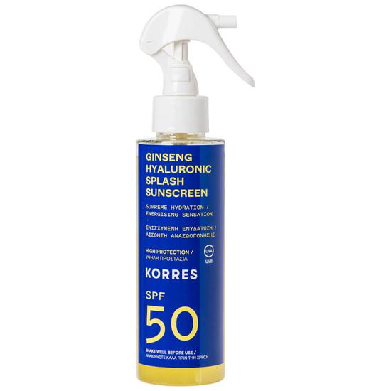Korres Ginseng Hyaluronic SPF50 Splash Sunscreen 150ml