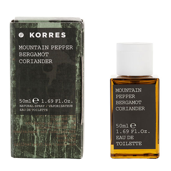 Korres Mountain Pepper Bergamot Coriander Eau De Toilette 50ml