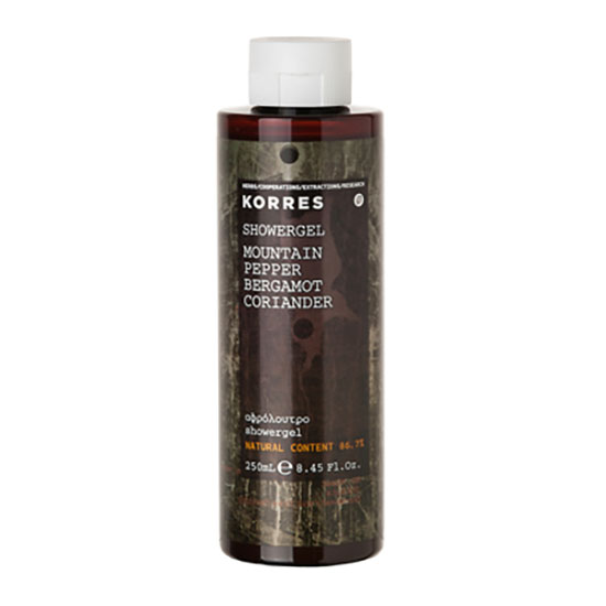 Korres Mountain Pepper Bergamot Coriander Shower Gel 250ml