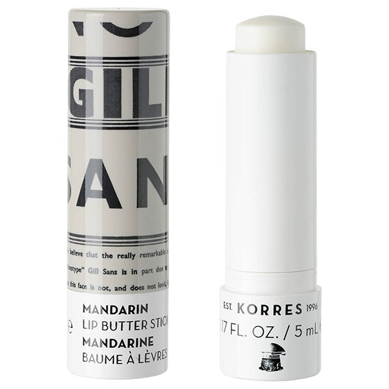 Korres Natural Mandarin Lip Butter Stick SPF15 Clear