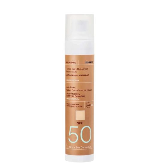Korres Red Grape Tinted Face Sunscreen SPF 50