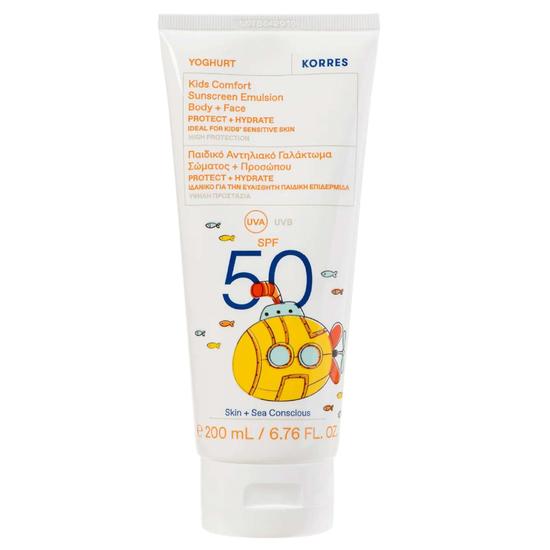 Korres Yoghurt Kids Comfort Sunscreen Emulsion Body + Face SPF 50