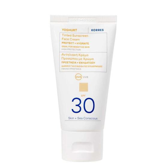 Korres Yoghurt Tinted Sunscreen Face Cream SPF 30