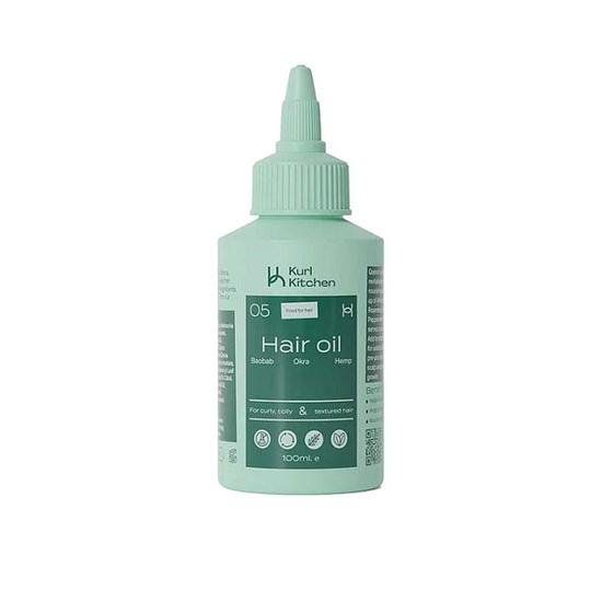 Kurl Kitchen Baobab, Okra & Hemp Hair Oil 100ml
