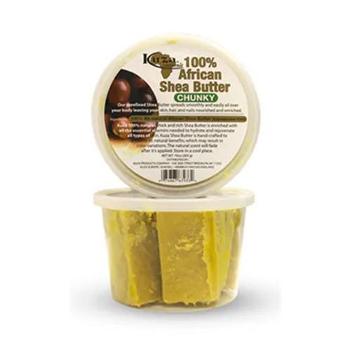 Kuza 100% African Shea Butter Yellow Chunky 10oz