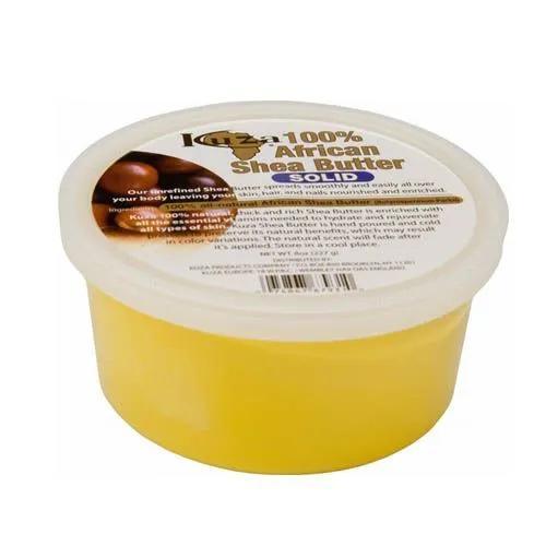Kuza 100% African Shea Butter Yellow Solid 8oz