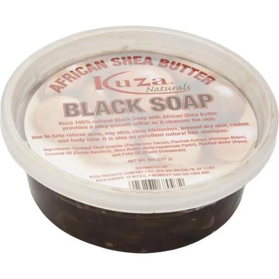 Kuza African Shea Butter Black Soap 8oz