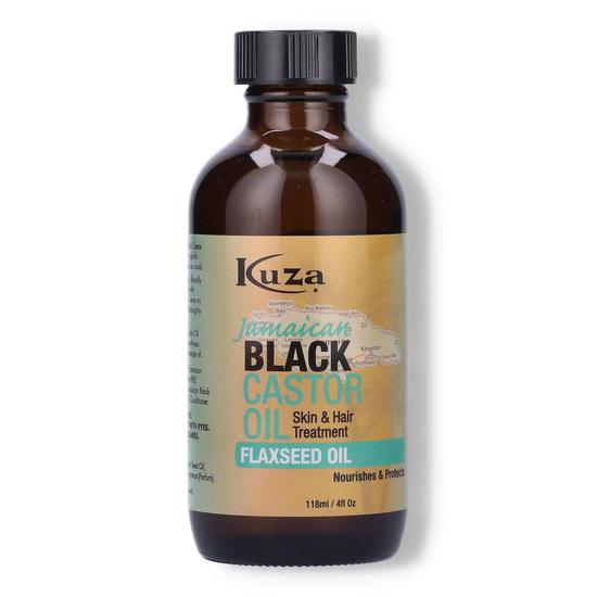 Kuza Jamaican Black Castor Oil Flaxseed Oil 4oz