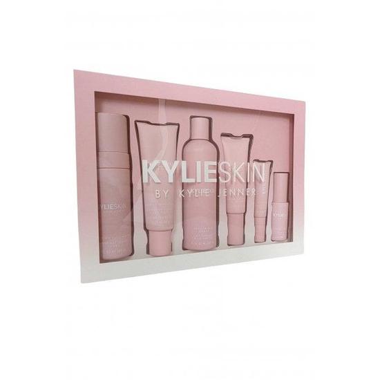 Kylie Skin Set: Vitamin C Face Serum + Eye Cream + Face Wash + Moisturiser + Scrub + Toner Full Size