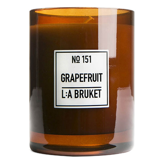 L:A BRUKET Large Grapefruit Scented Candle