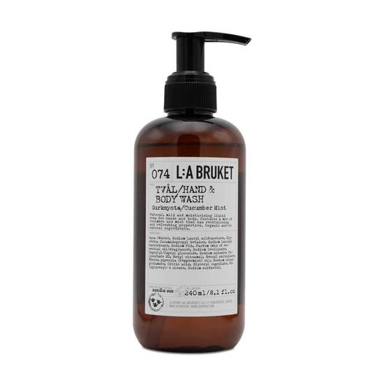 L:A BRUKET No 74 Cucumber Mint Hand & Body Wash 240ml