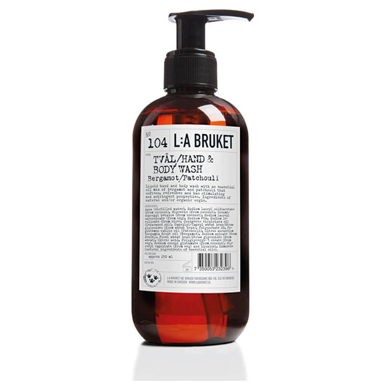 L:A BRUKET Small Bergamot & Patchouli Hand & Body Wash 250ml