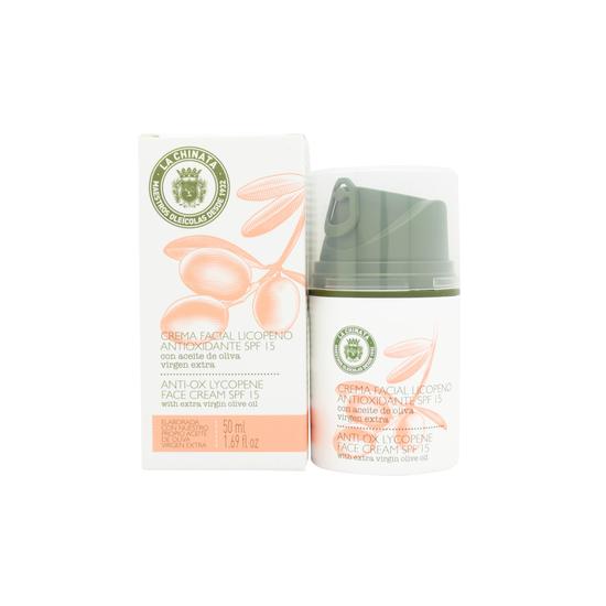 La Chinata Anti-Ox Lycopene Face Cream With Extra Virgin Olive Oil SPF 15 50ml