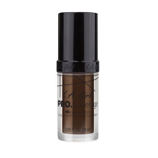 L.A. Girl Pro.Coverage HD Long Wear Illuminating Liquid Foundation Dark Chocolate