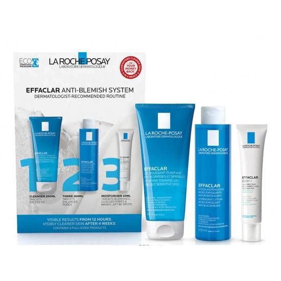 La Roche-Posay Effaclar 3-Step Anti Blemish System 3-step routine for oily, blemish-prone skin