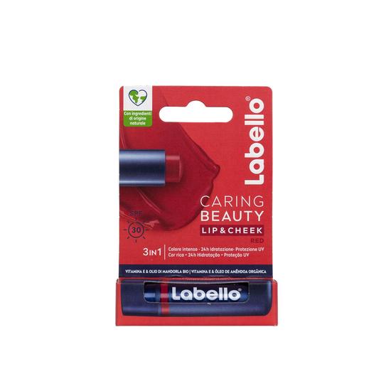 Labello Caring Beauty Lip & Cheek SPF 30 Red 4.8g