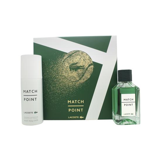 Lacoste Match Point Gift Set 100ml Eau De Toilette + 150ml Deodorant Spray