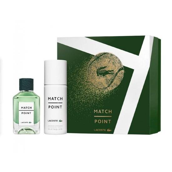 Lacoste Match Point Gift Set With 100ml Eau De Toilette Spray & 150ml Deodorant Spray