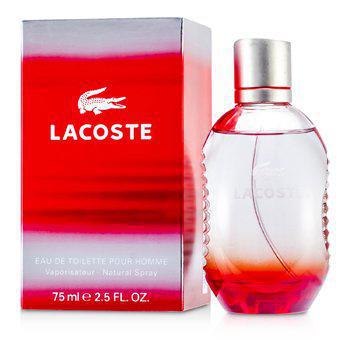 lacoste eau de toilette pour homme red