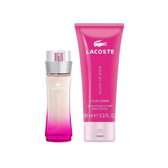 lacoste touch of pink gift set