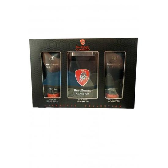 Lamborghini Classico Tonino Lamborghini Eau De Toilette Spray 125ml Aftershave Balm 100ml, Shower Gel 100ml