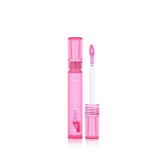Lamel All In One Tinted Lip Plumping Oil 402 Pink Sparkle