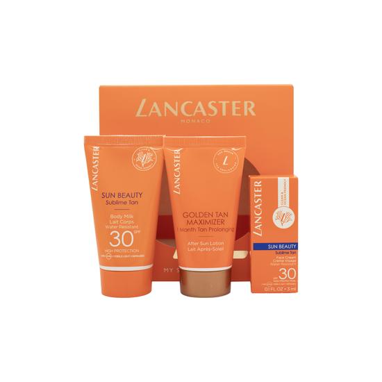 Lancaster My Sun Routine Gift Set Sun Routine SPF 30 Face Cream 3ML + Sun Routine SPF 30+ Body Milk 50ML + Golden Tan Maximiser FSL 50ML