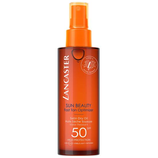 Lancaster Sun Beauty Fast Tan Optimiser Satin Dry Oil SPF 50