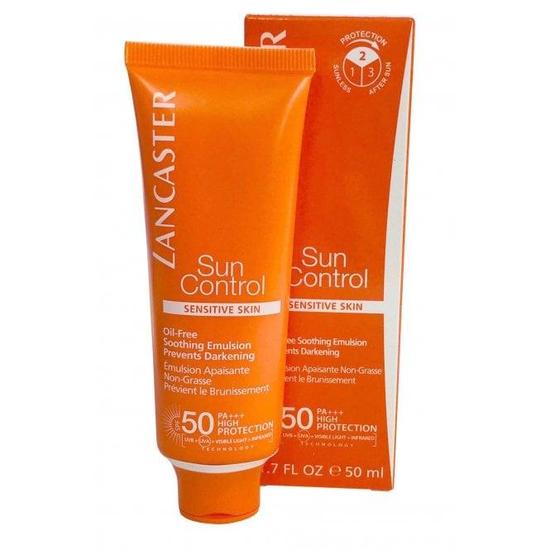 Lancaster Sun Control Oil Free Soothing Emulsion For Your Face SPF 50 Sensitive Skin