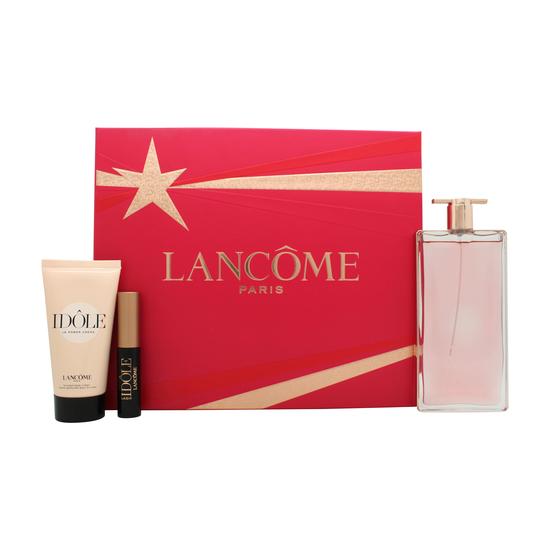 Lancôme Idole Gift Set 50ml Eau De Parfum + 50ml Body Cream + 2.5ml Lash Lifting Volumising Mascara