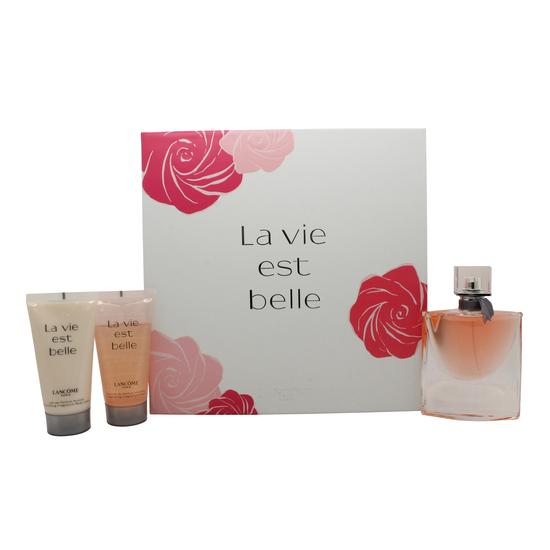 Lancôme La Vie Est Belle Gift Set 50ml Eau De Parfum + 50ml Shower Gel + 50ml Body Lotion