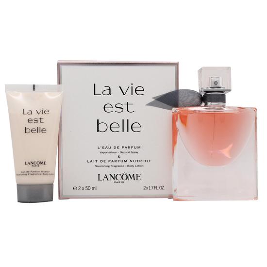 Lancôme La Vie Est Belle L'Eau De Parfum Gift Set 50ml Spray + 50ml Body Lotion