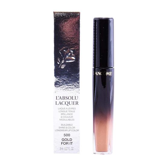 Lancôme L'Absolu Lacquer Buildable Longwear Lip Colour 500-Gold for It