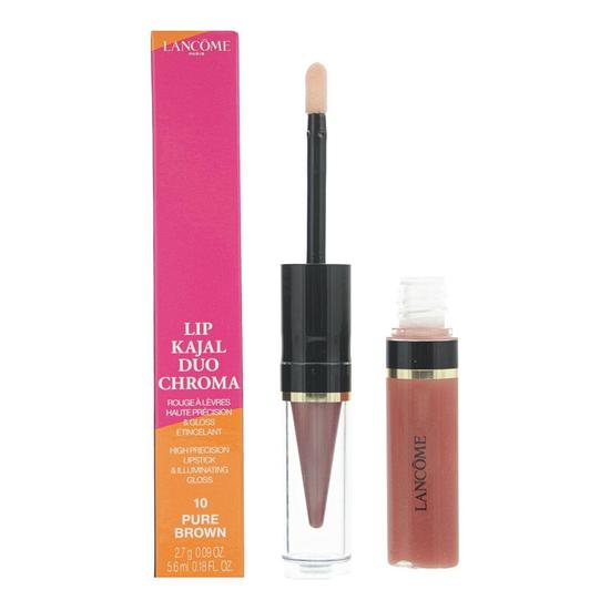 Lancôme Lip Kajal Duo Chroma 10 Pure Brown High Precision Lipstick 2.7g & Illuminating Gloss 5.6ml 2.7 g