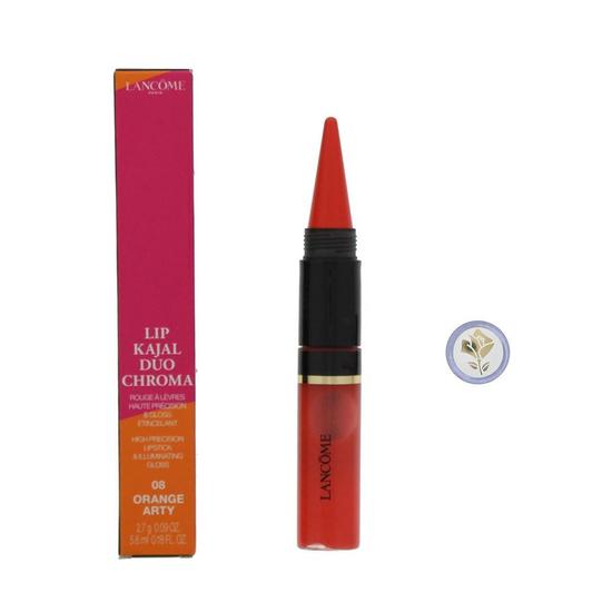 Lancôme Lip Kajal Duo Chroma Lipstick + Gloss 5.6ml 108 Arty Orange 2.7g