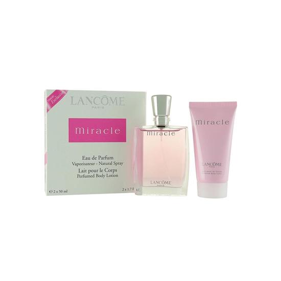 Lancôme Miracle Eau De Parfum Women's Gift Set Spray With Body Lotion 50ml
