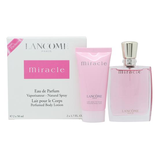 Lancôme Miracle Gift Set 50ml Eau De Parfum + 50ml Body Lotion